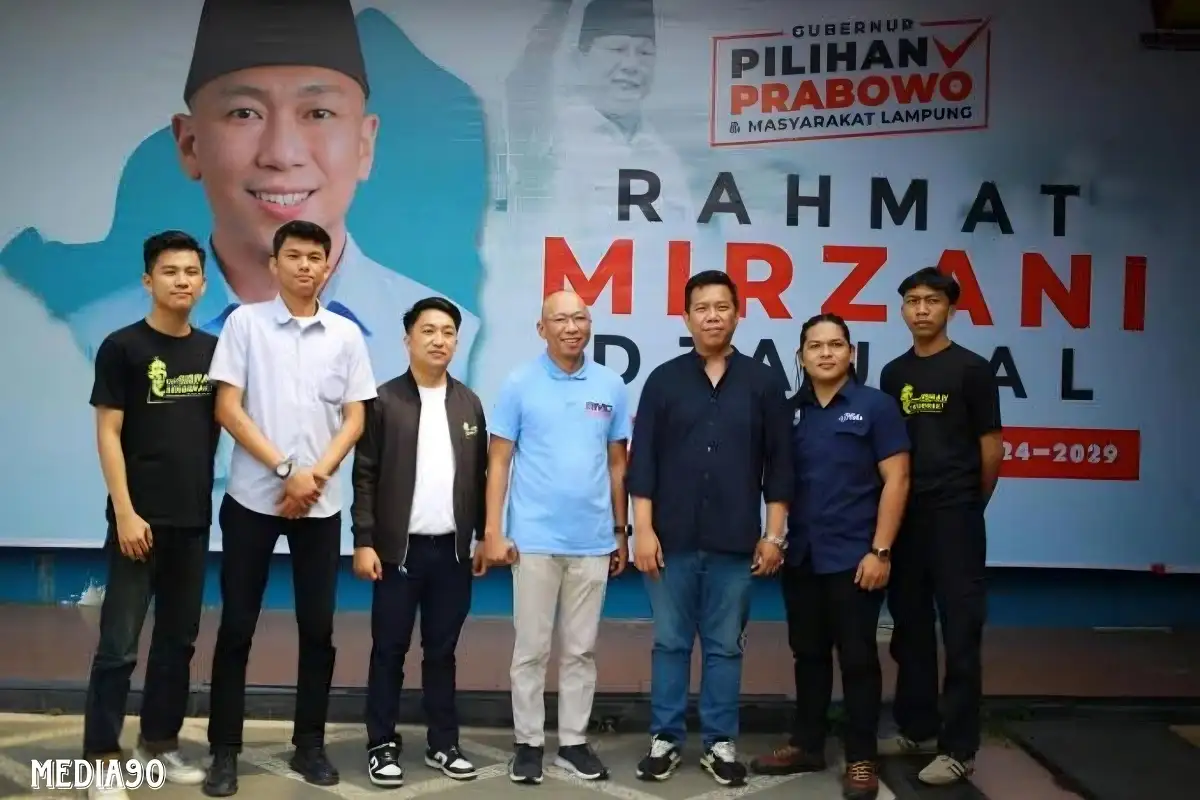 Relawan Gibran Temui Rahmat Mirzani Djausal, Bahas Koneksitas Program Prabowo-Gibran dan Pemprov Lampung