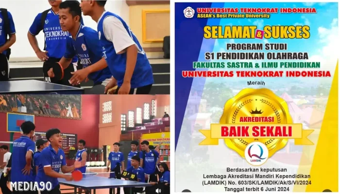 Prodi Pendidikan Olahraga Universitas Teknokrat Indonesia Raih Akreditasi ‘Baik Sekali