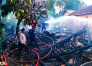 Korsleting Listrik, Rumah dan Isinya Ludes Terbakar di Pulau Panggung Tanggamus, Kerugian Rp120 Juta