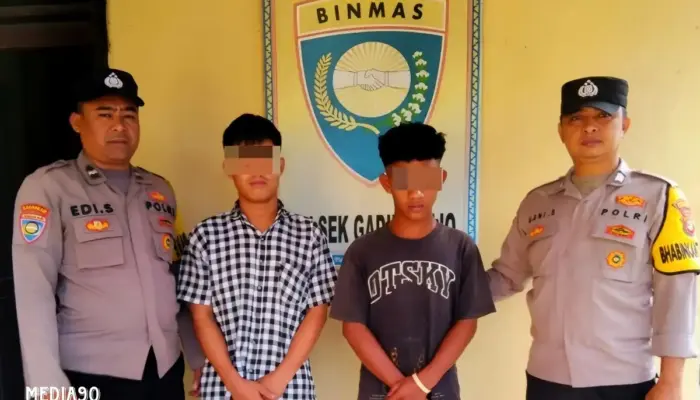 Dua Remaja Pesawaran Ditangkap Polres Gadingrejo Pringsewu Karena Pesta Sabu Dekat Kantor Polisi