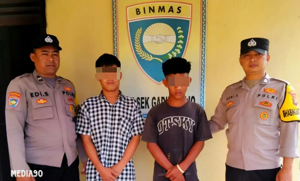 Nekat Pesta Sabu Dekat Kantor Polisi, Dua Remaja Asal Pesawaran ini Ditangkap Polres Gadingrejo Pringsewu