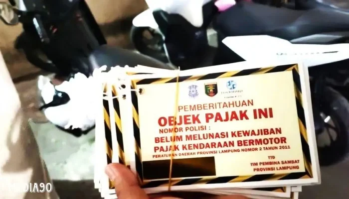 Hati-Hati! Kendaraan Nunggak Pajak di Lampung Akan Ditempeli Stiker oleh Bapenda