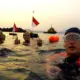 Peringati HUT ke-79 RI, Komunitas ini Gelar Berenang Merdeka Sejauh 8.000 Meter di Teluk Lampung, Target Masuk MURI
