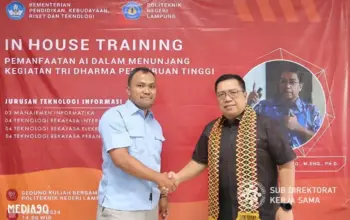 Jurusan Teknologi Informasi Polinela Gelar In-House Training Pemanfaatan AI untuk Perguruan Tinggi