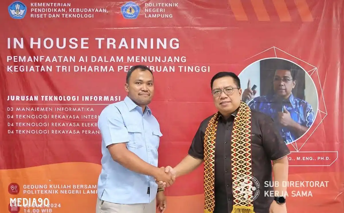 Jurusan Teknologi Informasi Polinela Gelar In-House Training Pemanfaatan AI untuk Perguruan Tinggi