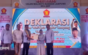 Partai Gerindra Deklarasikan Dukung ke Reihana Jadi Calon Wali Kota Bandar Lampung di Pilkada 2024