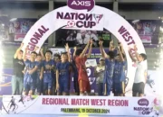 Kalahkan SMK TI Budi Agung Medan 4-1, Futsal SMAN 4 Metro Lampung Juarai Axis Nation Cup Regional Sumatera di Palembang