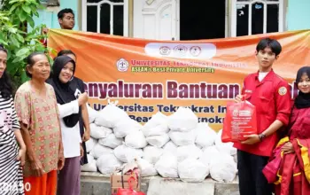 BEM Universitas Teknokrat Indonesia dan IBATEK Gelar Bakti Sosial untuk Korban Banjir di Bandar Lampung