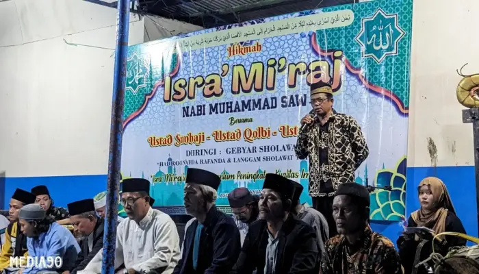 Antusiasme Warga Bumi Dipasena Agung di Tulang Bawang Meriahkan Gebyar Salawat dan Tausiyah Isra Miraj