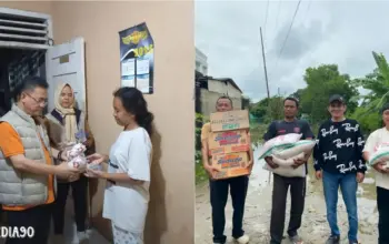 Banjir Landa Ibukota Lampung, DPRD Fraksi Gerindra Turun Langsung ke Lokasi