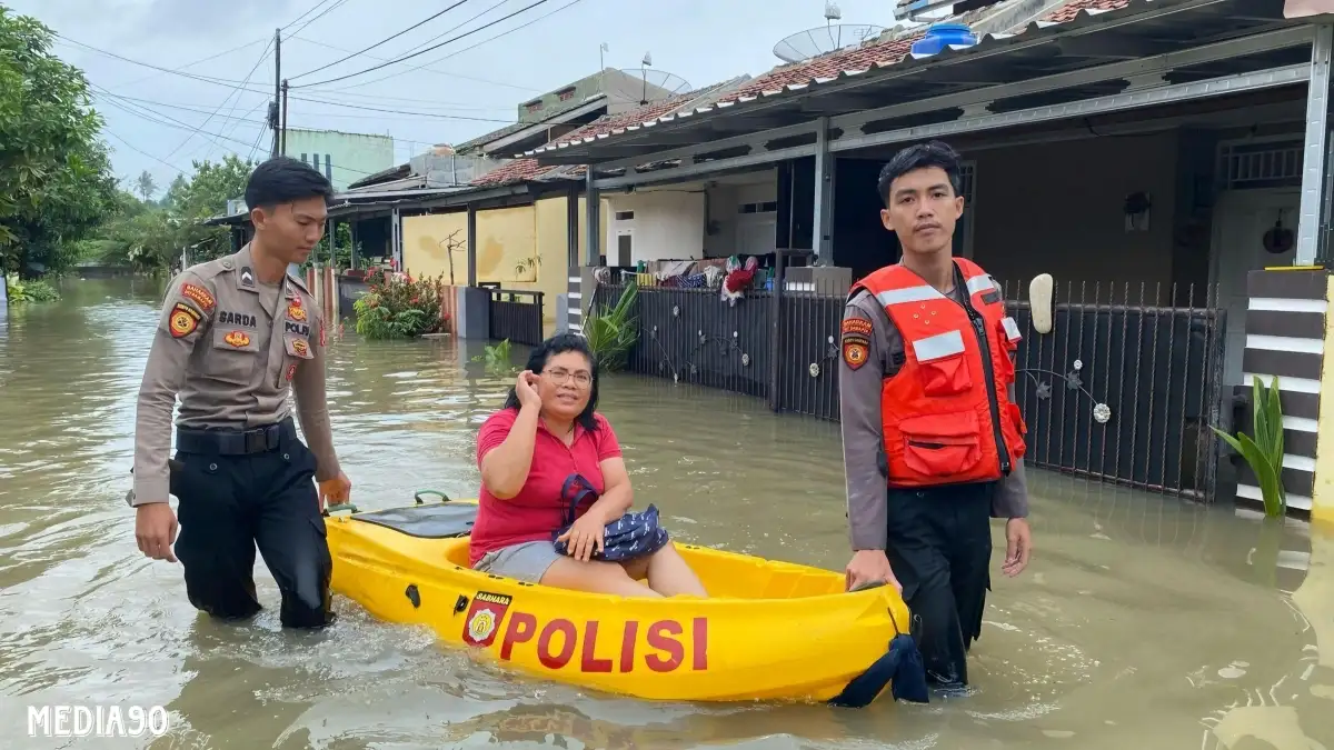 Banjir di Bandar Lampung, Polda Lampung Patroli Perketat Keamanan Rumah Para Korban