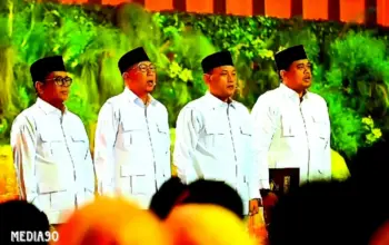 Begini Momen Gubernur Lampung Terpilih Rahmat Mirzani Djausal Pimpin Baca Pancasila di HUT ke-17 Gerindra