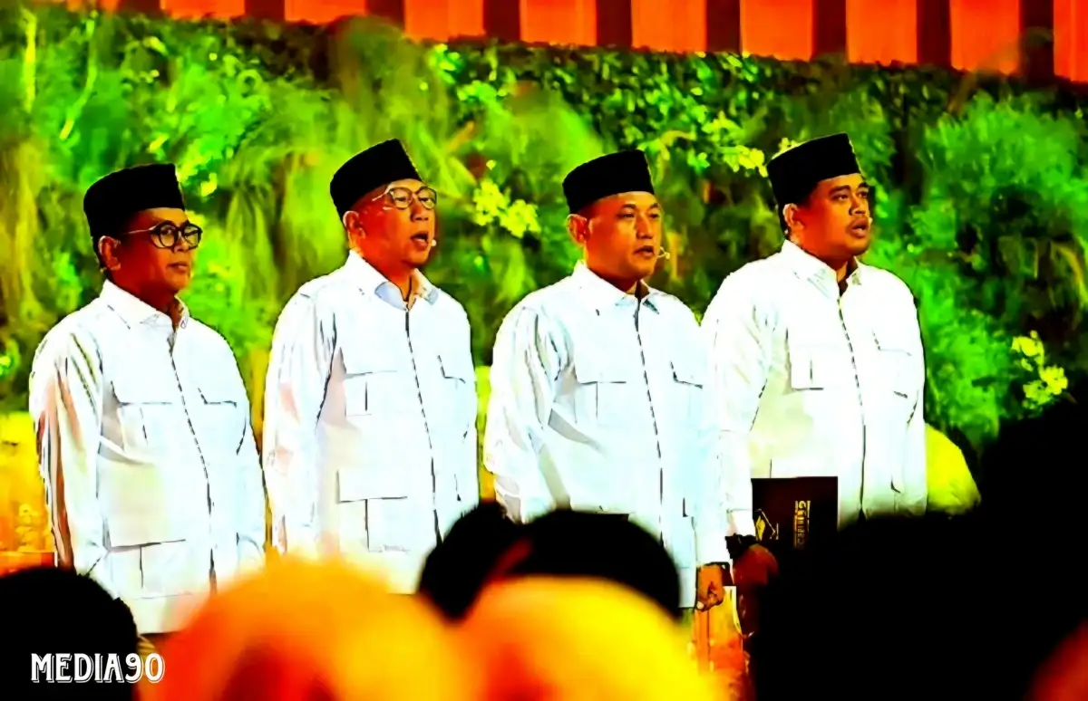 Begini Momen Gubernur Lampung Terpilih Rahmat Mirzani Djausal Pimpin Baca Pancasila di HUT ke-17 Gerindra