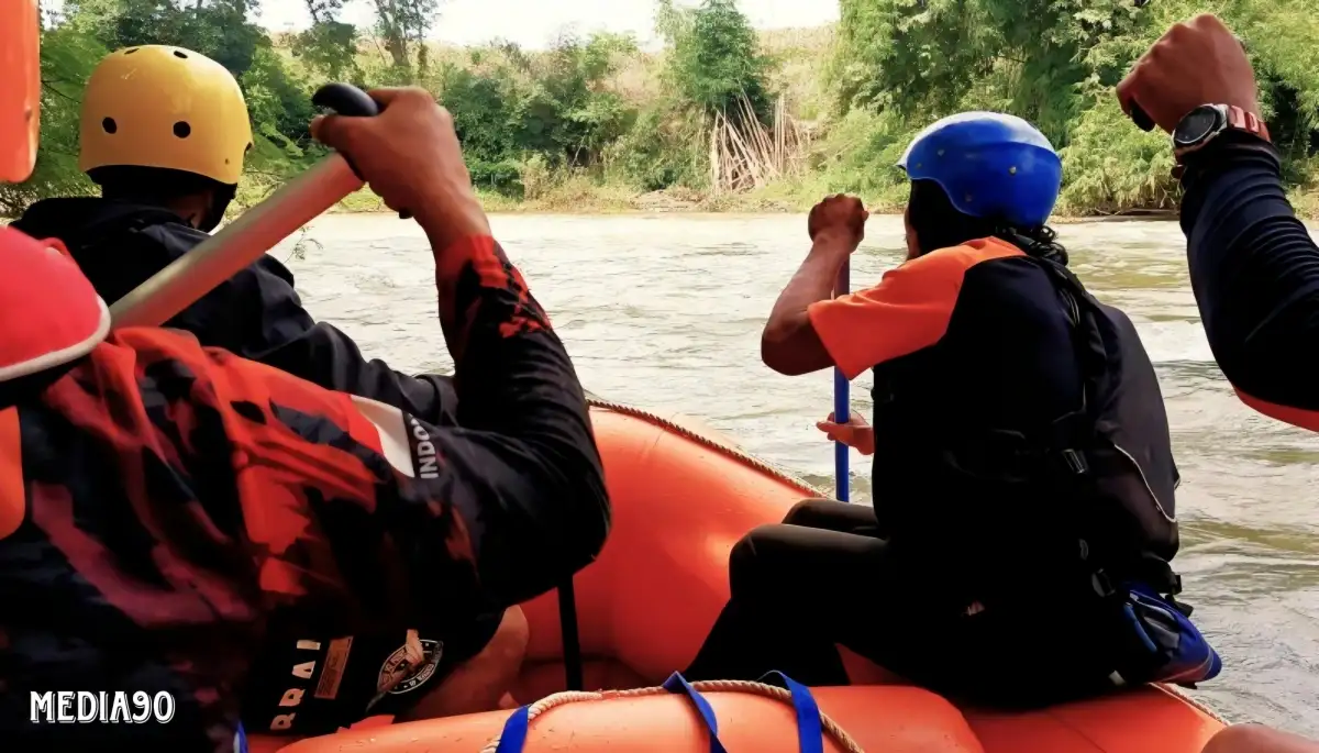 Berbagai Upaya dan Metode Dipakai, Bocah Hanyut di Sungai Umpu Banjit Way Kanan Belum Ditermukan