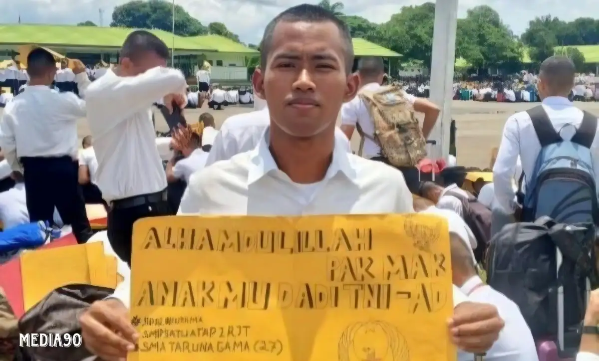 Gagal Seleksi Polisi, Alumni SMPN Satu Atap 1 Rawajitu Timur Talang Bawang ini Lolos Seleksi TNI AD