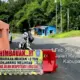 Jalan Amblas di Km 22 Pekon Kubu Perahu, Lampung Barat: Polisi Batasi Kendaraan di Jalur Krui-Liwa