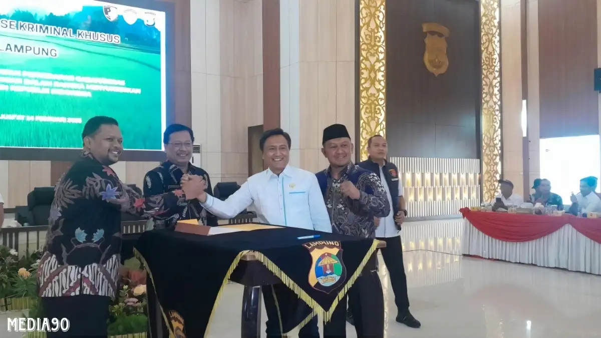 Kejar Swasembada Pangan, Perpadi dan Polda Lampung Sepakati Genjot 162 Ribu Ton Serapan Gabah di Lampung