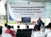 Peringati Bulan K3 Nasional, PLN Gandeng Polres dan Dinas Damkarmat Lampung Utara Sosialiasikan Keamanan dan Simulasi Tanggap Darurat