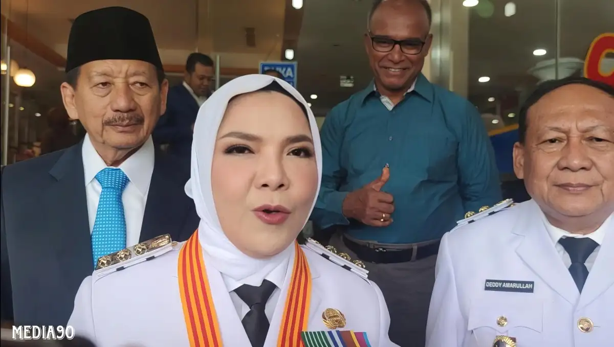 Resmi Dilantik Periode Kedua Jadi Wali Kota, Eva - Deddy Bertekad Bangun Bandar Lampung Lebih Maju