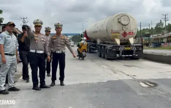 Siapkan Arus Mudik Lebaran, Polresta Bandar Lampung Survei Petakan Kondisi Jalan Byepass Soekarno Hatta