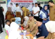 Wakil Bupati Lampung Selatan Launching Makan Gizi Gratis di TK Tunas Ceria dan SDN 1 Jatibaru Tanjung Bintang