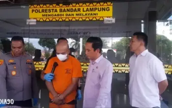 Curi Emas Miliaran Milik Inspektur Tulang Bawang, Polresta Bandar Lampung Tangkap Pria Asal Anak Tuha ini