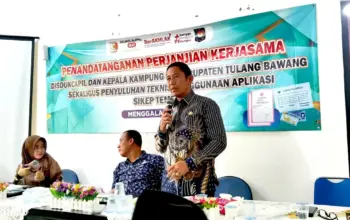 Disdukcapil Tulang Bawang Luncurkan Aplikasi Sikep Temen, Kakam Bumi Dipasena Utama: Mudahkan Urus Data Kependudukan