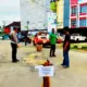 Pemuda Pringsewu Gelar Aksi Perbaikan Jalan Akibat Rusak dan Banyaknya Kecelakaan