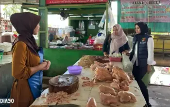 Sidak ke Pasar, Satgas Pangan Polda Lampung Temukan Harga Bahan Pangan Mulai Naik di Pasar Saat Sepekan Ramadan