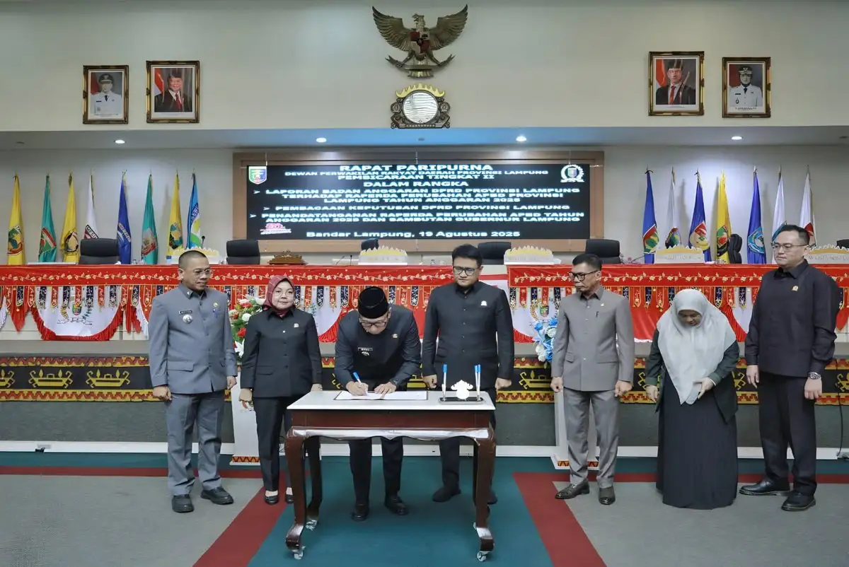 DPRD dan Pemprov Lampung Setujui Pendapatan Daerah APBD Murni Rp7,71 Triliun