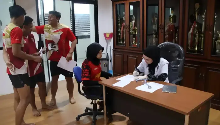 Ratusan Atlet Beladiri Lampung Jalani Tes Fisik Menuju PON 2025 di KONI