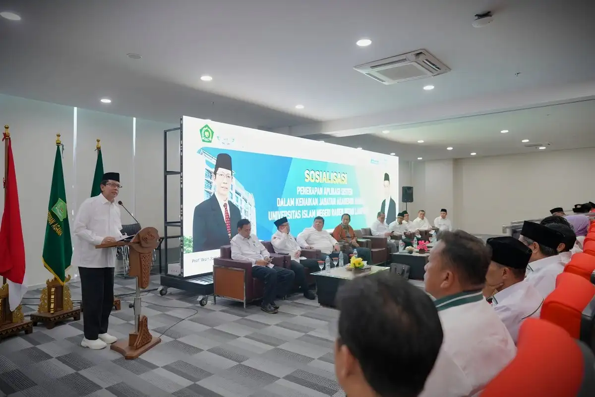 Ratusan Dosen UIN Raden Intan Lampung dan PTKIS Ikuti Sosialisasi Aplikasi Sister Pengembangan Karir Akademik