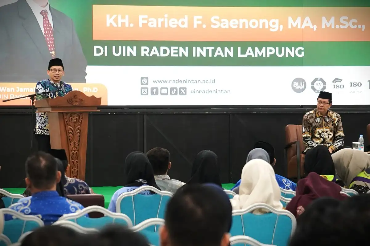 Stafsus Menteri Agama Paparkan Konsep Ekoteologi dan Kurikulum Berbasis Cinta di UIN Raden Intan Lampung
