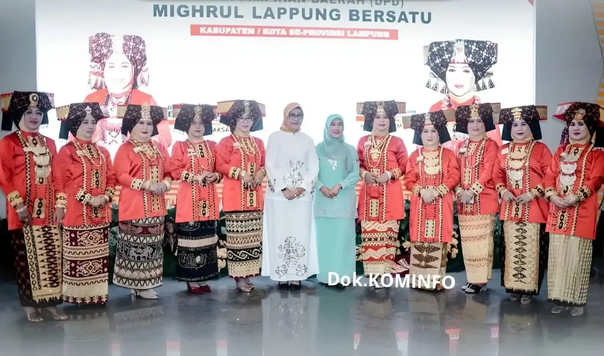Hadiri Pengukuhan DPD Mighrul Lampung Bersatu, Ketua TP PKK Tulang Bawang Perkuat Solidaritas Organisasi