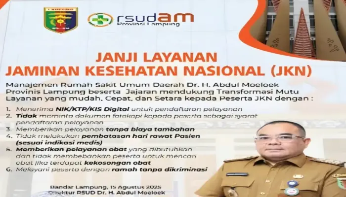 RSUDAM Lampung Mantapkan Sinergi dengan BPJS Kesehatan, Tingkatkan Layanan di 2025