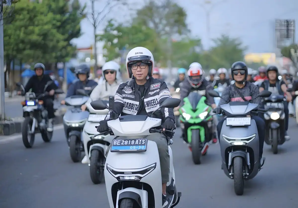 Lewat Sunmori Keliling Kota, Gubernur Lampung Dorong Promosi Wisata dan Edukasi Keselamatan Berkendara