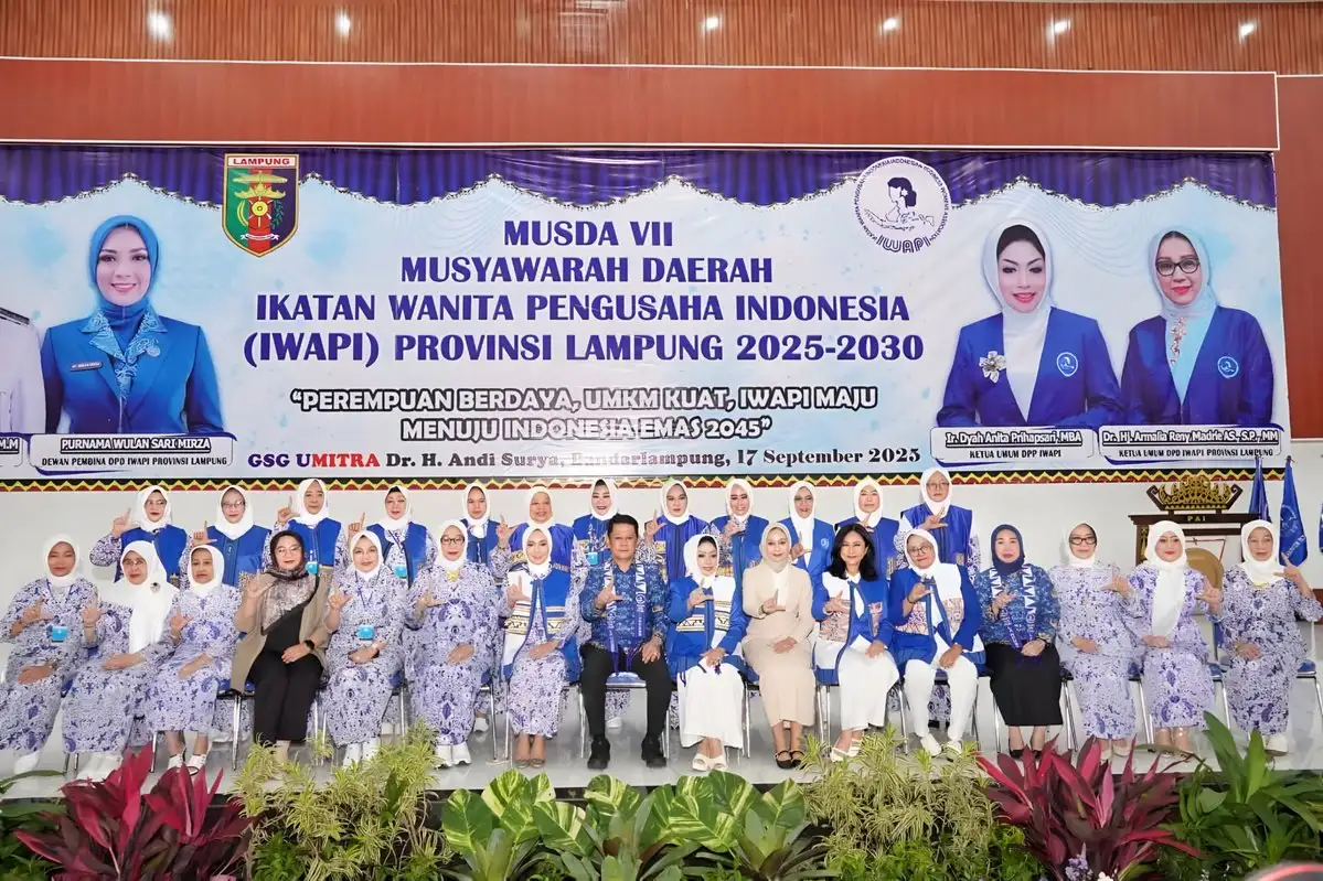 Musda ke-VII IWAPI, Pemprov Lampung Dorong Perempuan Pengusaha Jadi Motor Pembangunan Daerah