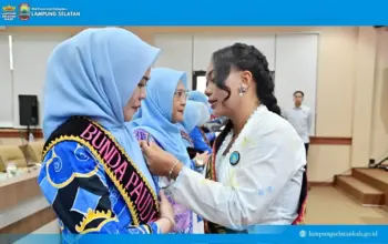 Resmi Dikukuhkan, Bunda PAUD Kecamatan di Lampung Selatan Diminta Jadi Teladan