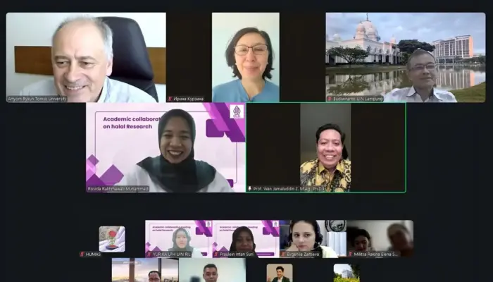 UIN Raden Intan Lampung Perkuat Kerja Sama Riset Halal dengan Tomsk State University Rusia
