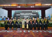 Unila Kukuhkan 9 Guru Besar Baru dari Berbagai Keilmuan, ini Daftarnya