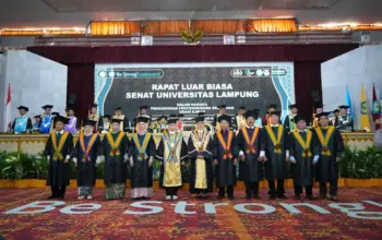Unila Kukuhkan 9 Guru Besar Baru dari Berbagai Keilmuan, ini Daftarnya